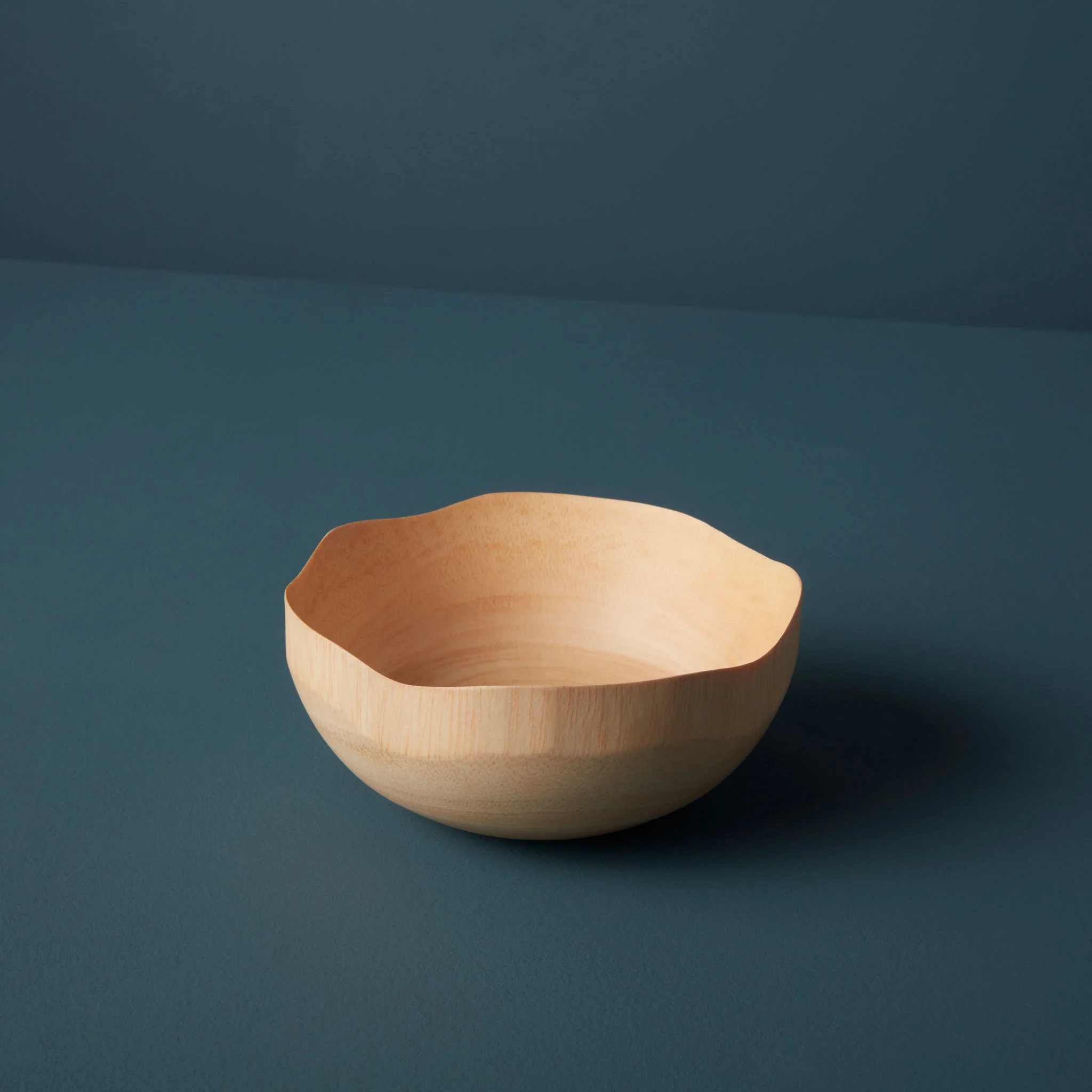 Enhanced Kiln Mango Wood Wave Edge Bowl Small Luxury