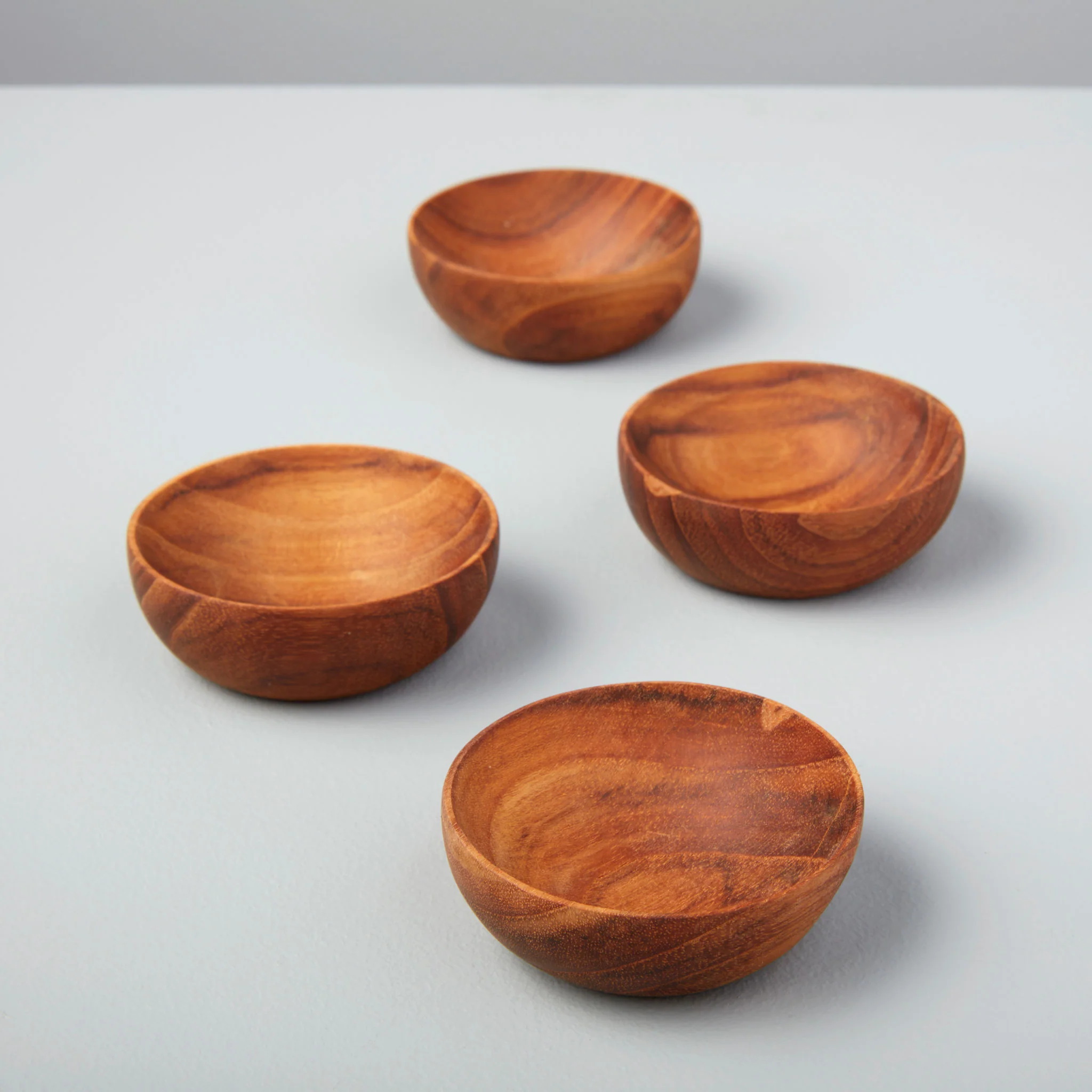 Easy-to-Use Teak Pinch Bowls Set of 4 Fast