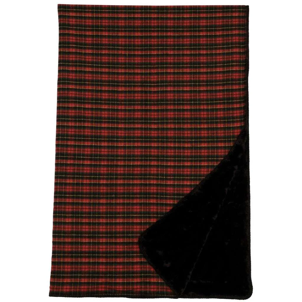 Natural Wooded River Plaid 1 Throw Clean