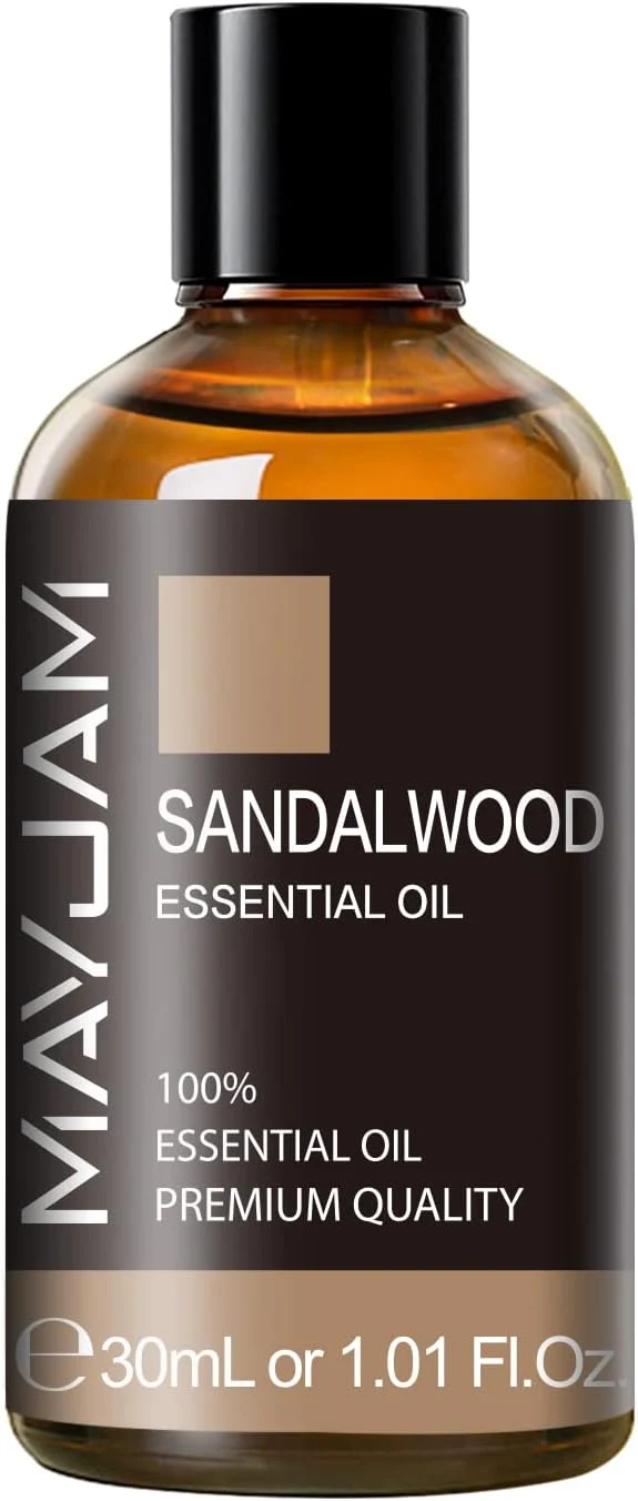 Safe Sandalwood Essential Oil 1.01FL.OZ MAYJAM Premium Aromatherapy Sandalwood Oil Original