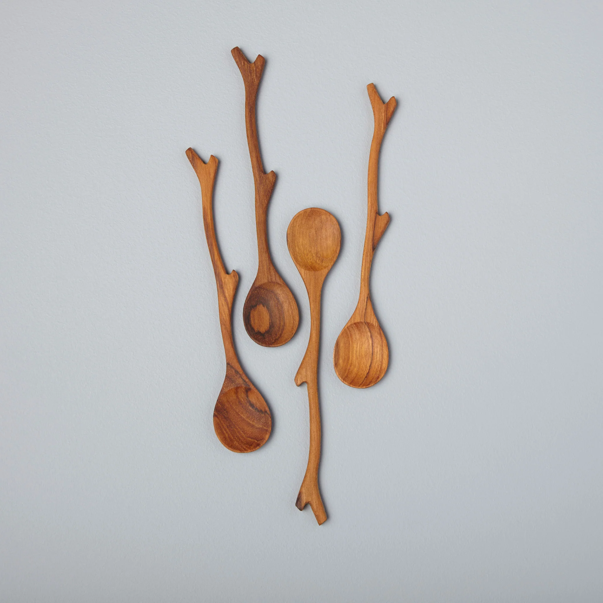 Healthy Teak Twig Spoons Set of 4 Selected