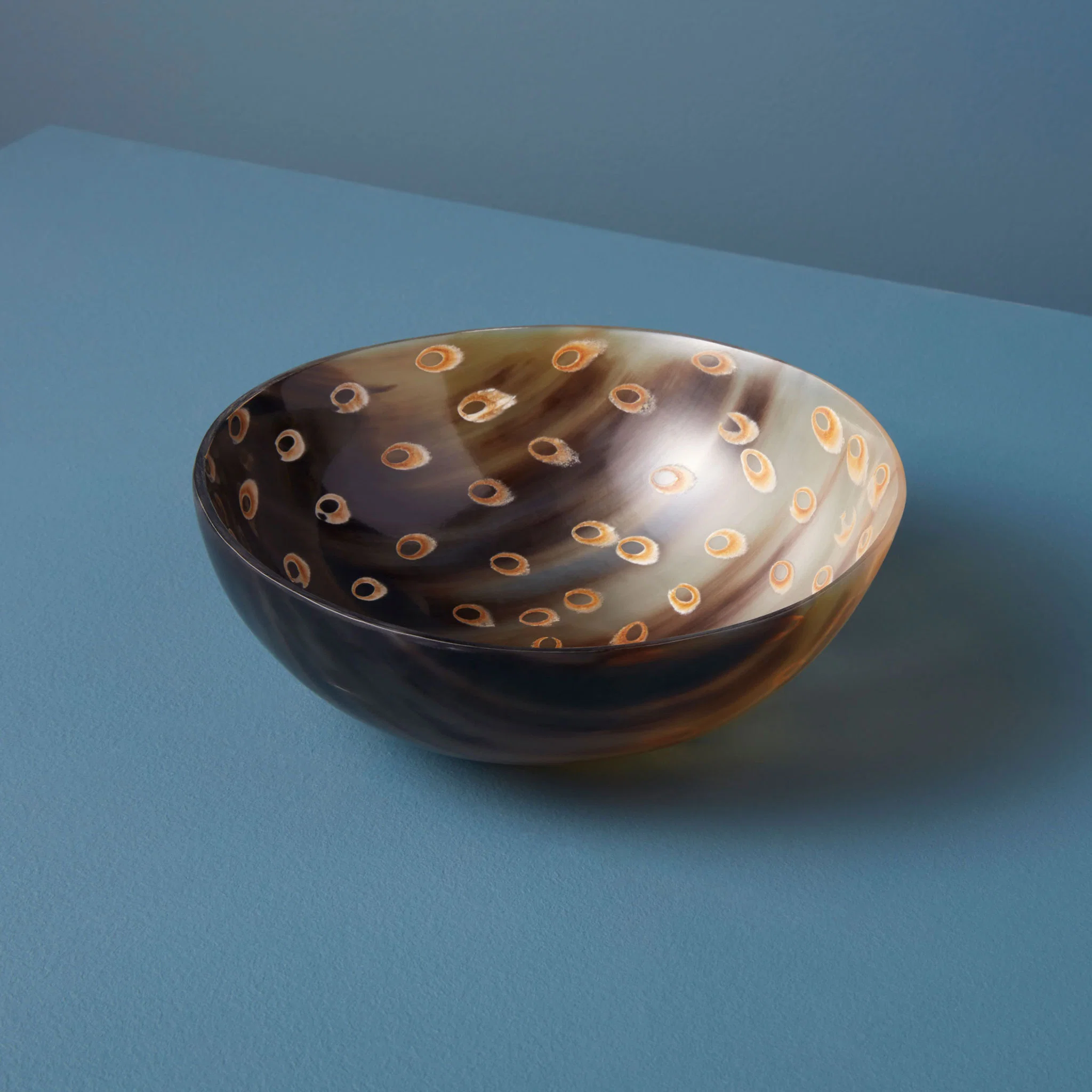 Prestigious Horn Side Peacock Bowl Sustainable