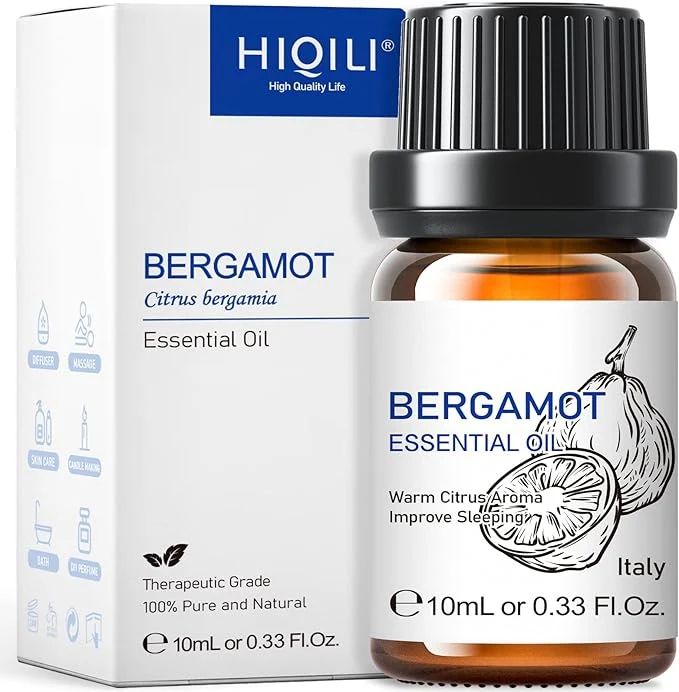 Comfortable HIQILI Bergamot Essential Oil for Diffuser Pure Natural Travel Size Genuine