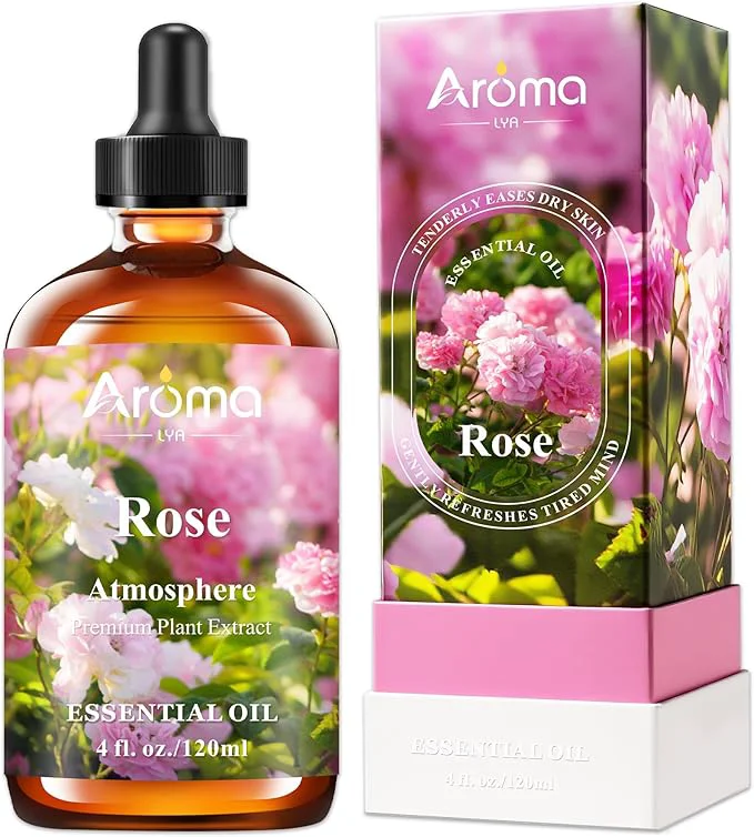 Organic Rose Essential Oil in Premium Gift Box Verified