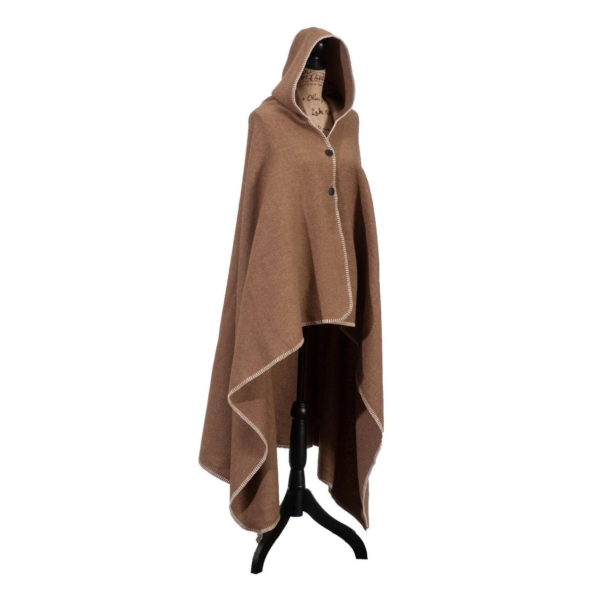 Smooth Solid Camel Hooded Throw Exclusive