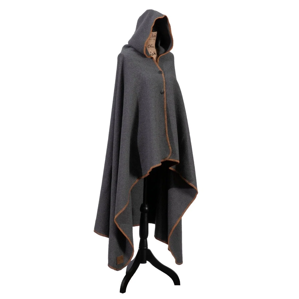 Dependable Solid Greystone Hooded Throw Old Gold Classic