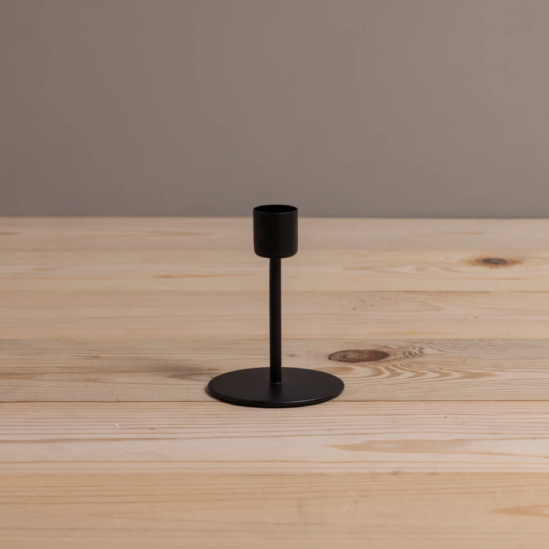 Fast Kent Black Taper Candle Holder Medium Enhanced
