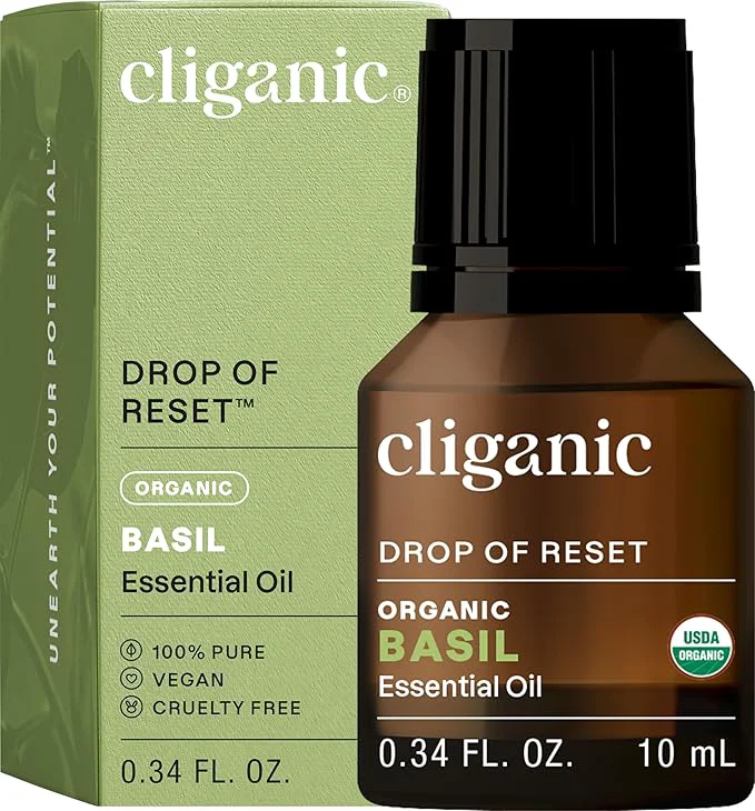 Practical Cliganic Organic Basil Essential Oil Pure Natural Dependable