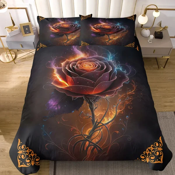 Smooth Rose Bathing Fire Duvet Cover Exclusive