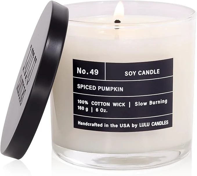 Contemporary Lulu Candles Spiced Pumpkin Smells Like Pumpkin Chai Luxury Scented Soy Artisan