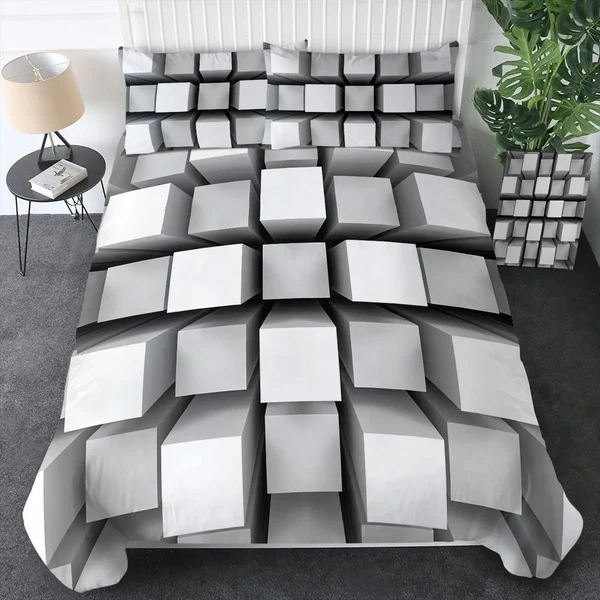 Powerful Squares Duvet Cover Efficient
