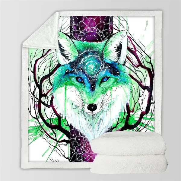 Carefully Designed Fox Throw Blanket Prestigious