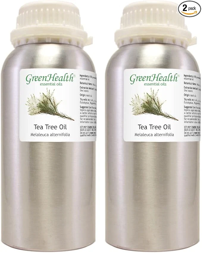 Fine 2 Bottles – 16 fl oz Tea Tree Essential Oil Aluminum Bottle – GreenHealth Flexible