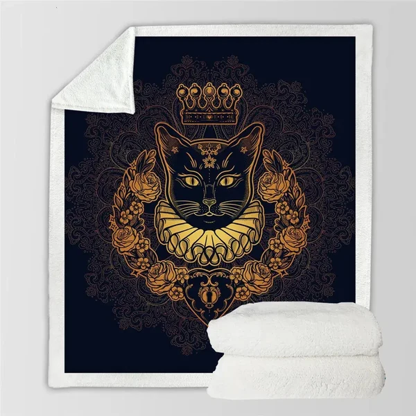 Organic Cats Throw Blanket Smooth