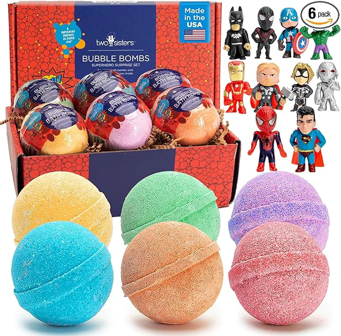 Expertly Made Superhero Bath Bombs for Kids Environmentally Friendly