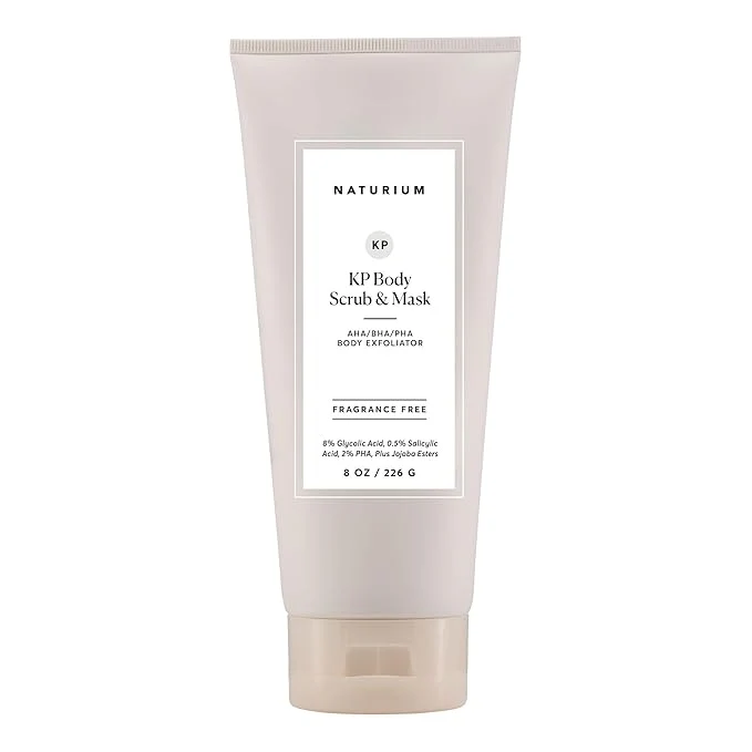 Authentic Naturium KP Body Scrub Mask for Keratosis Pilaris Bump Eraser Shower Scrub Fine