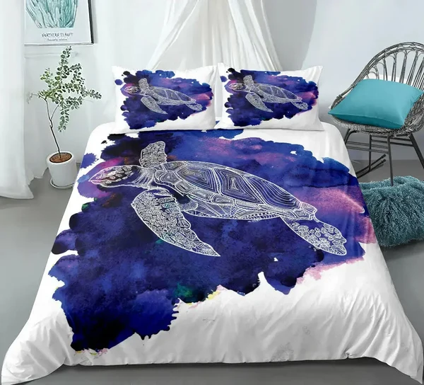 First-Class Sea Turtle Duvet Cover Consistent