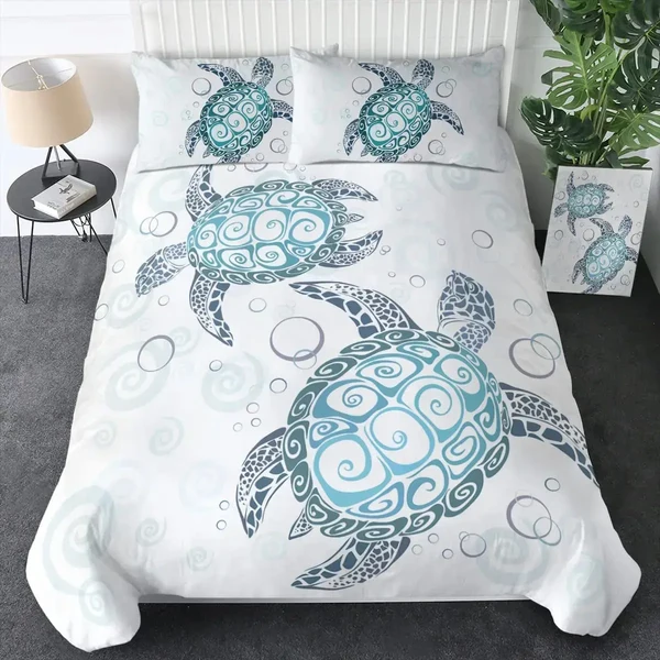 Elegant Sea Turtle Duvet Cover User-Friendly