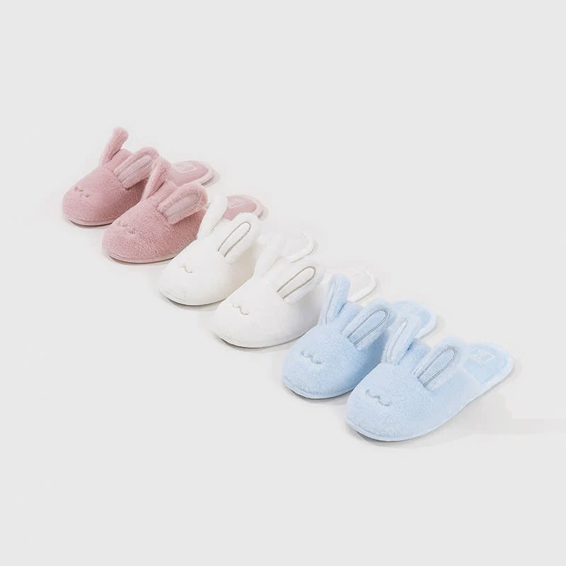 Reliable Ownkoti Cute Bunny Plush Closed-Toe Slippers Fast