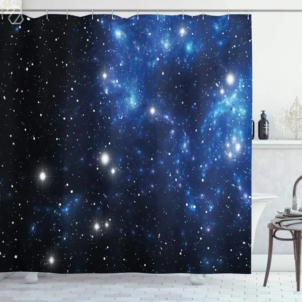 Organic Starry Night Sky Shower Curtain Next-Generation