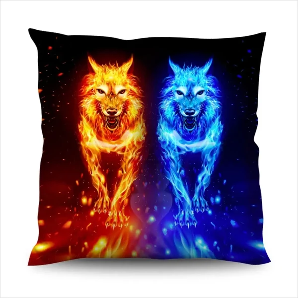 Reliable Wolf Cushion Cover Crafted