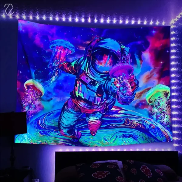 Carefully Designed Astronaut Tapestry Crafted
