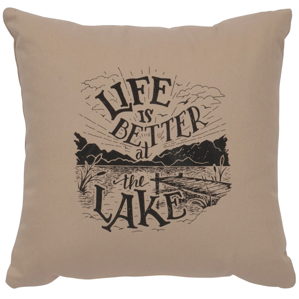 Long-Lasting quot Life is Better quot Image Pillow – Cotton Alabaster Artisan