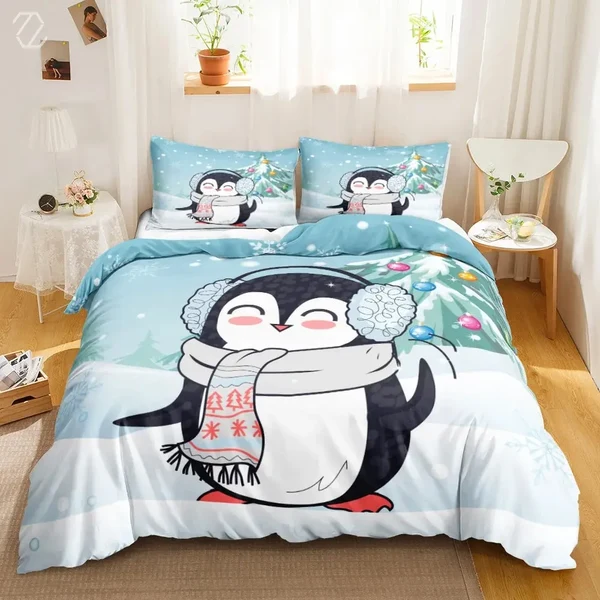 Fast Cartoon Penguin Duvet Cover World-Class