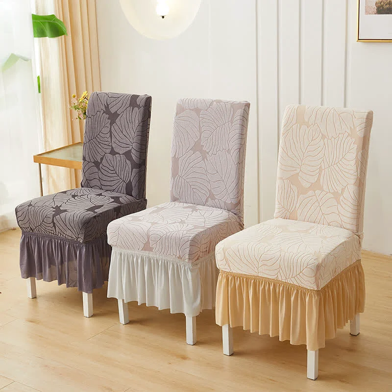 Excellent Ownkoti Jacquard Leaf Parsons Chair Slipcover Artisan