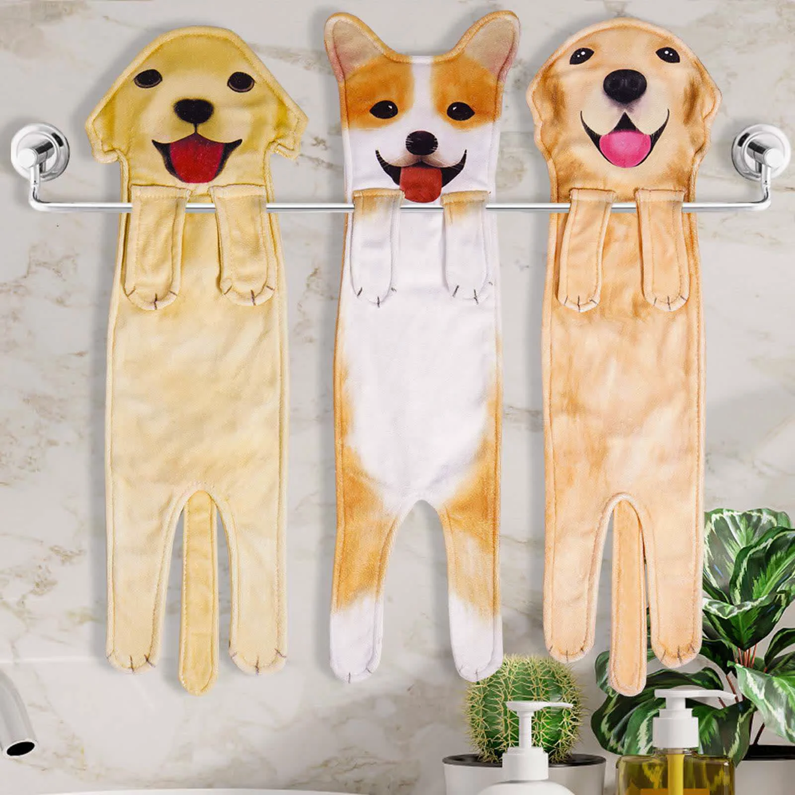 Trusted Ownkoti Dog Hangable Kitchen Bathroom Hand Towel Prestigious