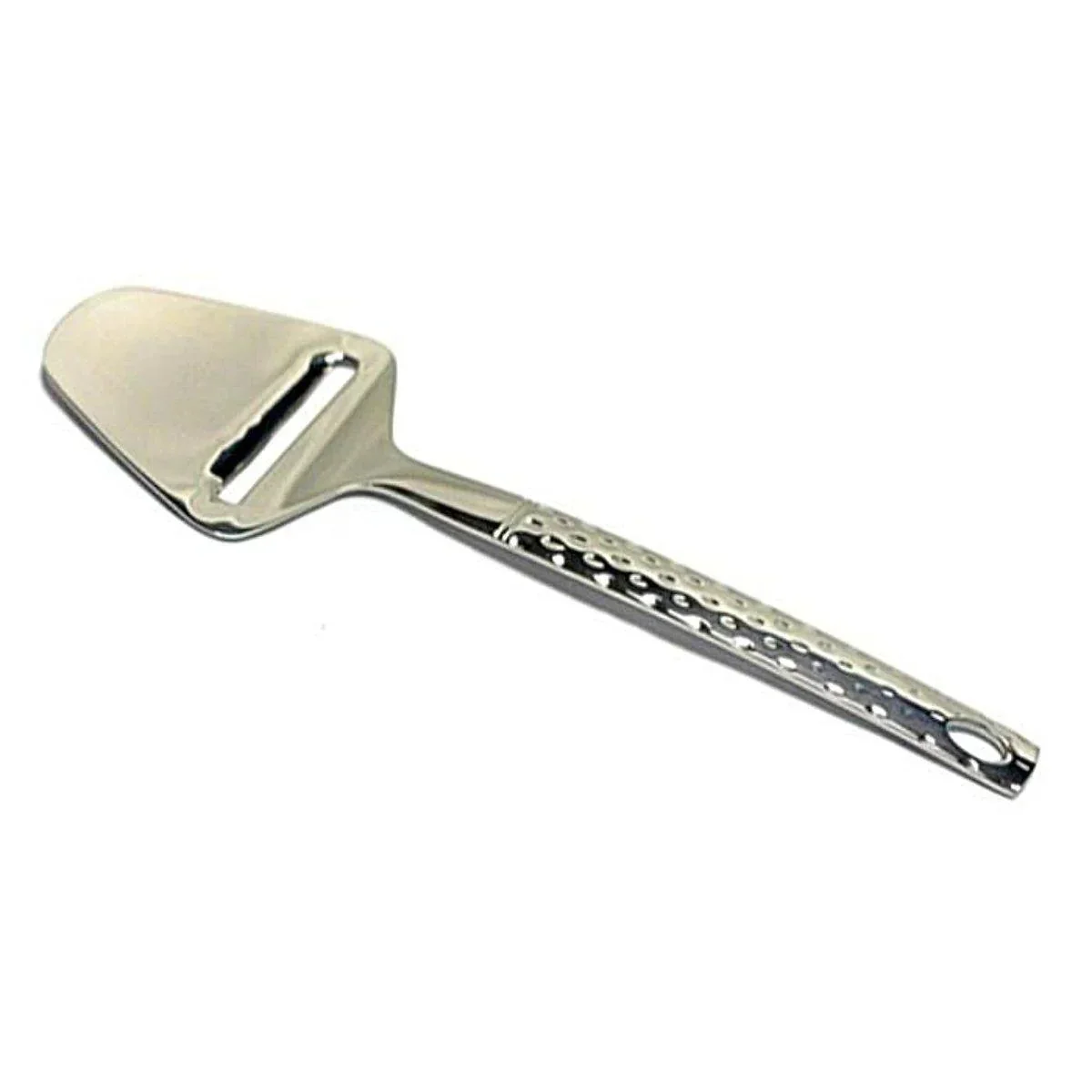 Casual Cheese Slicer Stainless Steel Hammered Design Handle Minimalist