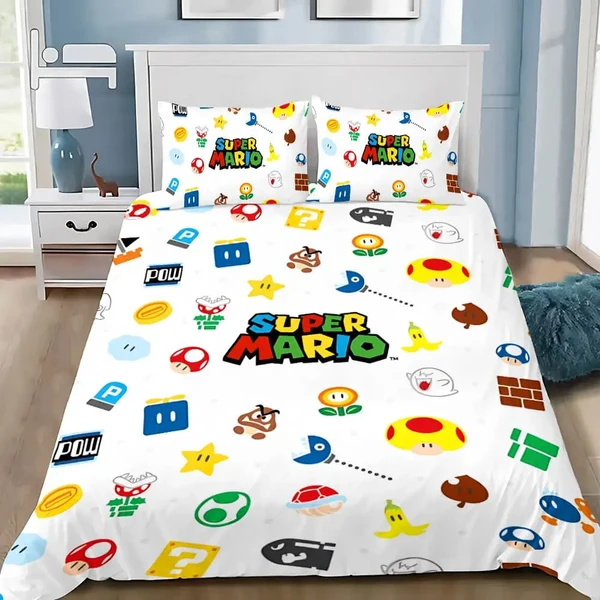 Sustainable Super Mario Duvet Cover Environmentally Friendly