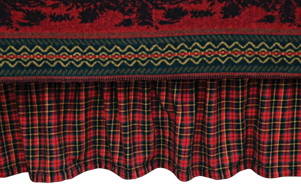 Innovative Wooded River Bear Bed Skirt Superior