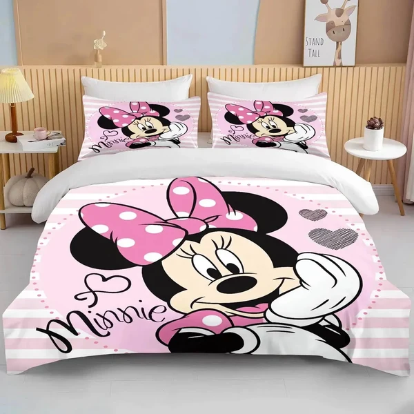 Elegant Minnie Mouse Duvet Cover Premium Material