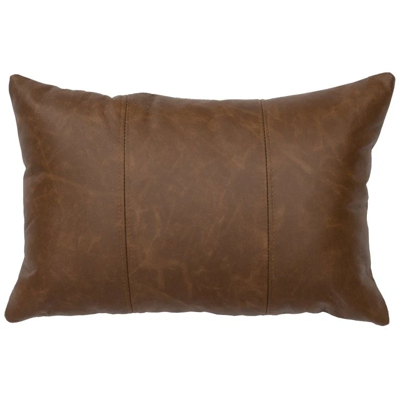 Professional Butte Leather Pillow 12×18 Optimized