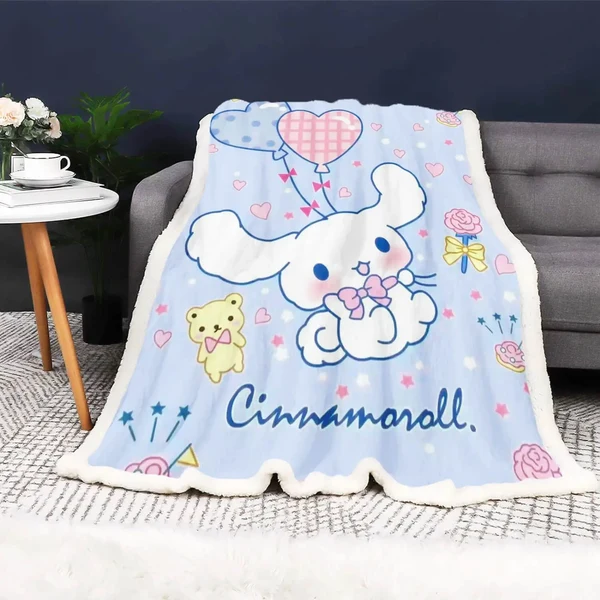 Top-Quality Cinnamoroll Throw Blanket Natural