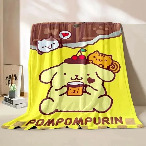 Powerful Pompompurin Throw Blanket Eco-Friendly