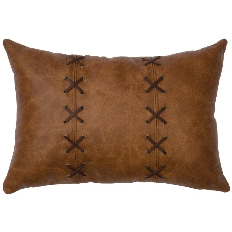 Exceptional Whiskey Leather Pillow 12×18 Advanced