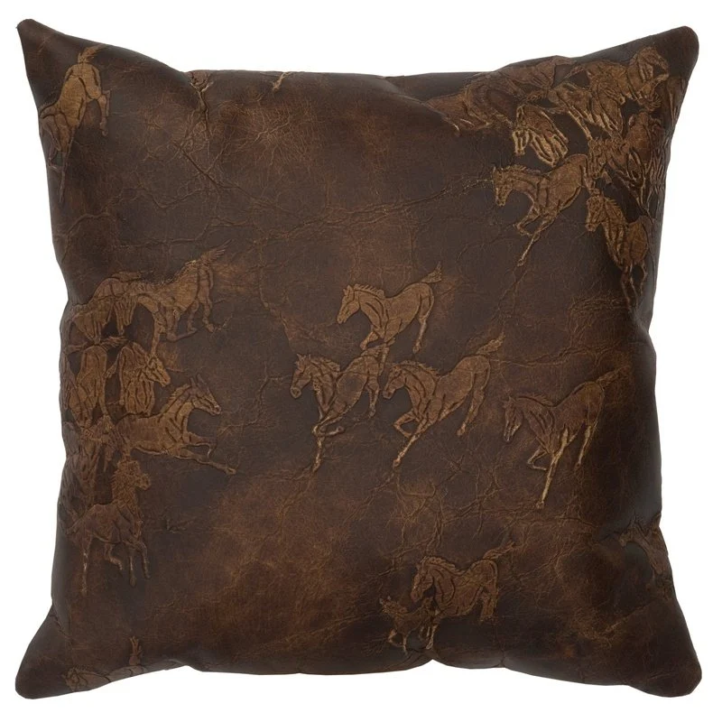 Crafted Settler Leather Pillow 16 quot x16 quot Smart
