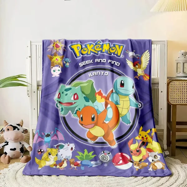 Natural Pokemon Throw Blanket Comfortable