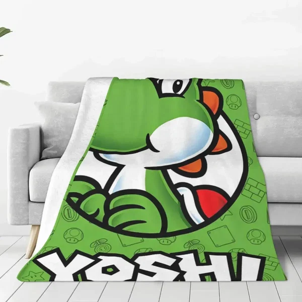 Expertly Made Yoshi Throw Blanket Comfortable