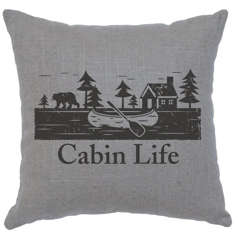 Advanced quot Cabin Life quot Image Pillow 16×16 Luxury