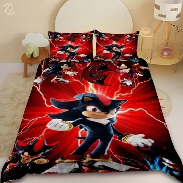 Versatile Sonic Cartoon Quilt Cover High-End