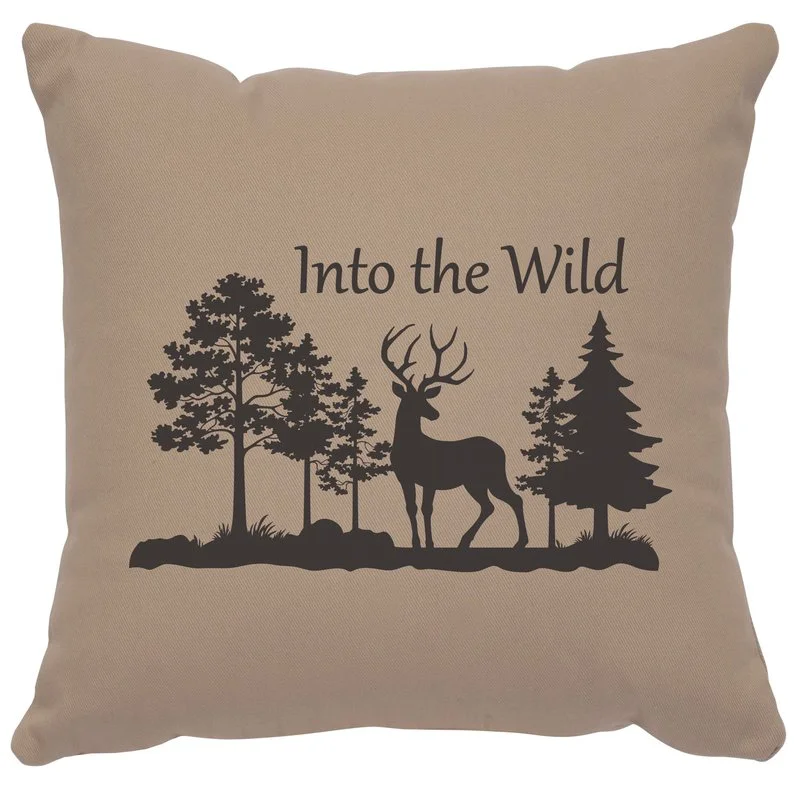 Smooth quot Into Wild quot Image Pillow 16×16 High-Quality