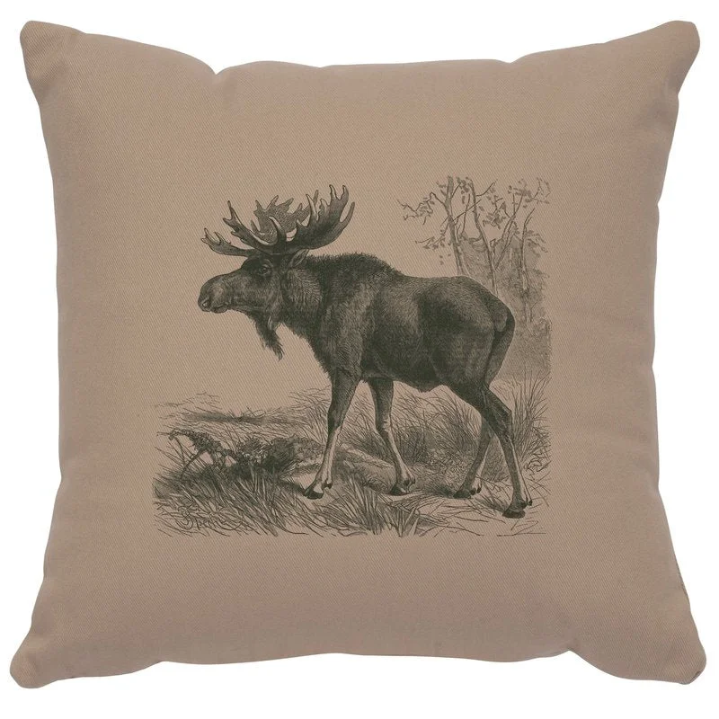 Original Design quot Moose Scene quot Image Pillow 16×16 Smart