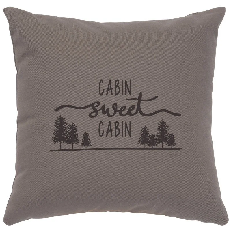 Premium Material quot Sweet Cabin quot Image Pillow 16×16 Innovative