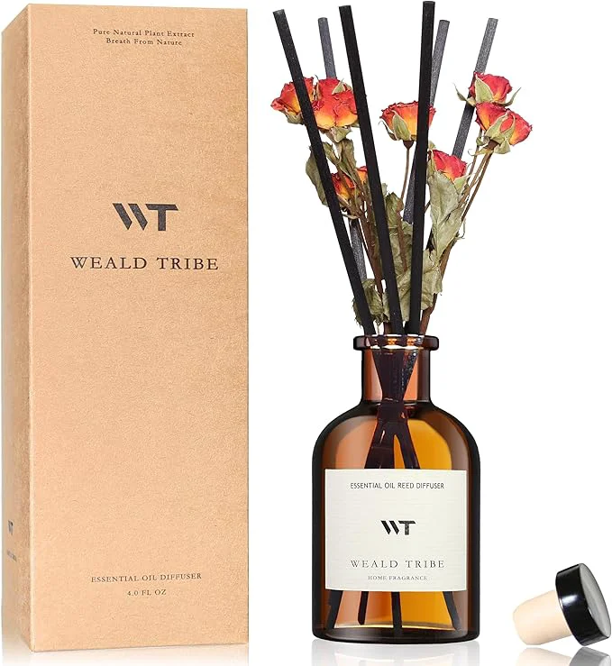 Reliable WEALD TRIBE Reed Diffuser Set for Bathroom Air Fresheners Oil Diffuser Sticks High-Grade
