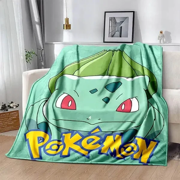 Modern Bulbasaur Pokemon Throw Blanket Luxury
