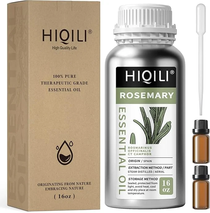 Proven HIQILI Rosemary Oil for Hair Growth Add to Shampoo Conditioner Pure Advanced
