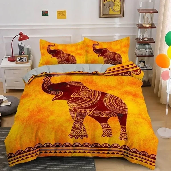 Lightweight Bohemian Elephant Doona Cover Dependable